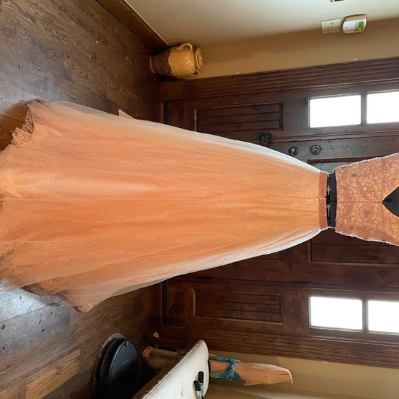 JVN by Jovani Two-Piece Pink Embellished Dress - Picture 6 of 6